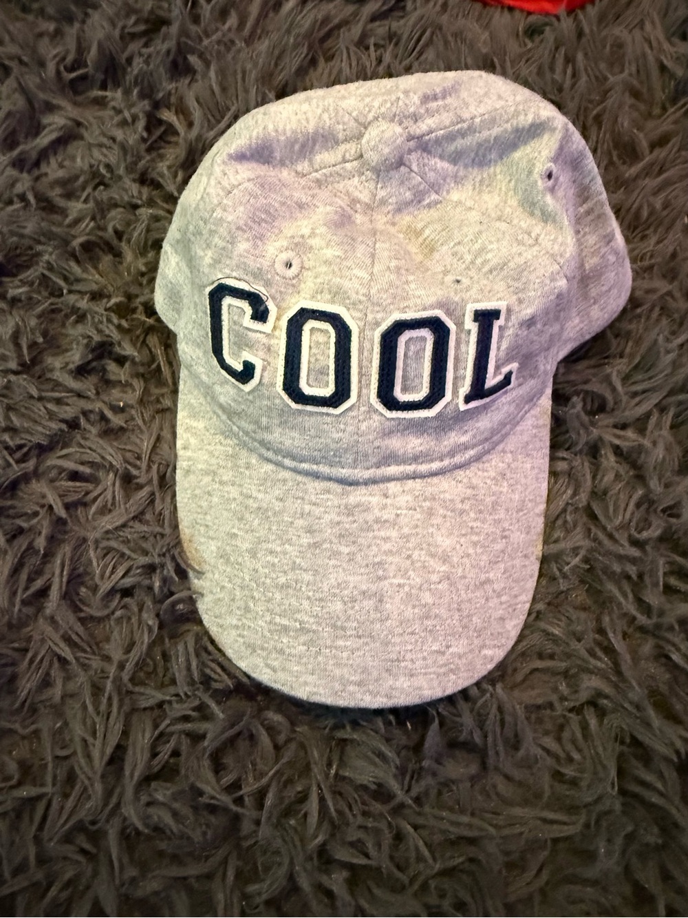 Carter's Grey 'COOL' Embroidered Kids Cap